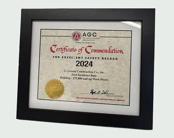 certificate of commendation 2024